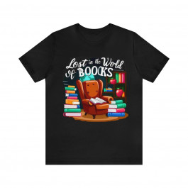 Unisex Jersey Short Sleeve Tee - Lost In A World Of Books